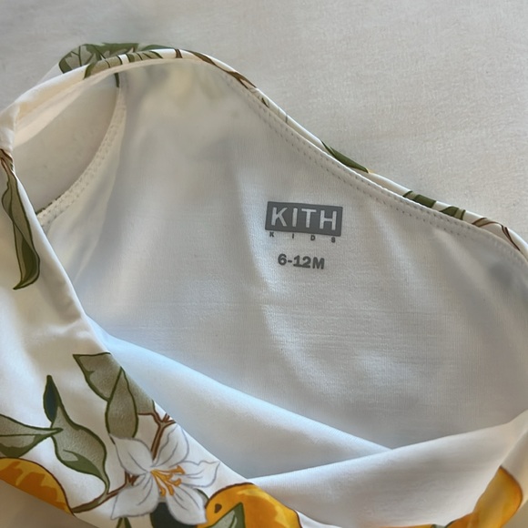 Kith White Swimsuit with Yellow and Green Floral Print - Picture 4 of 5